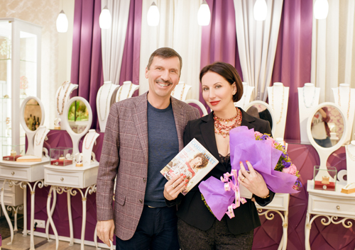 Алика Смехова и Владислав Денисов владелец ювелирного холдинга «Галерея самоцветов»