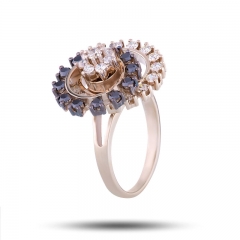 Эксклюзивное кольцо с бриллиантами "Принцесса"
