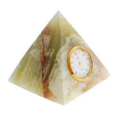 Часы "Пирамида" Камень оникс