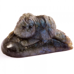 Cтатуэтка "Фигура Кошка", камень Лабрадор