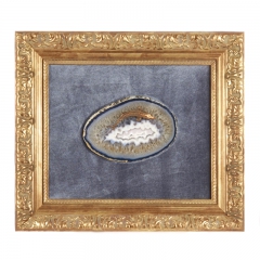Картина из камня "Осетр" Драгоценный камень агат