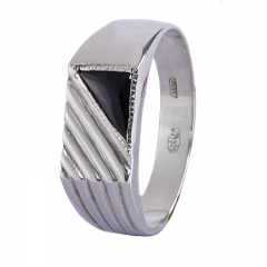 Мужское кольцо Драгоценный камень агат Оправа серебро 925 проба