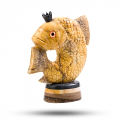 Фигурка "Золотая Рыбка" Камень ангидрит