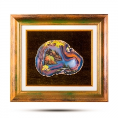 Картина "Краски осени" Драгоценный камень агат