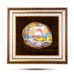 Картина "Осенний бриз" Драгоценный камень агат