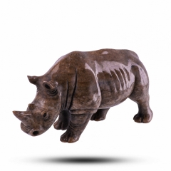 Фигура "Носорог" Камень кальцит