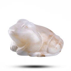 Фигурка из камня "Лягушка" Камень кальцит, ангидрит