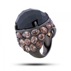 Авторское кольцо с натуральными камнями