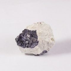 Коллекционный минерал Галенит в барите. Месторождение Белореченское м-ние